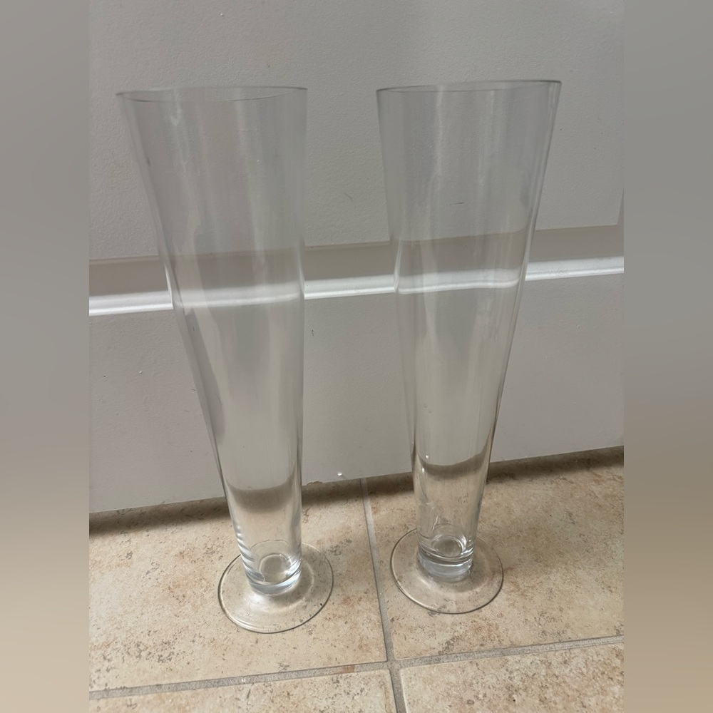 Elegant Clear Glass Vases